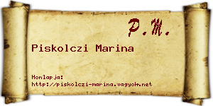 Piskolczi Marina névjegykártya